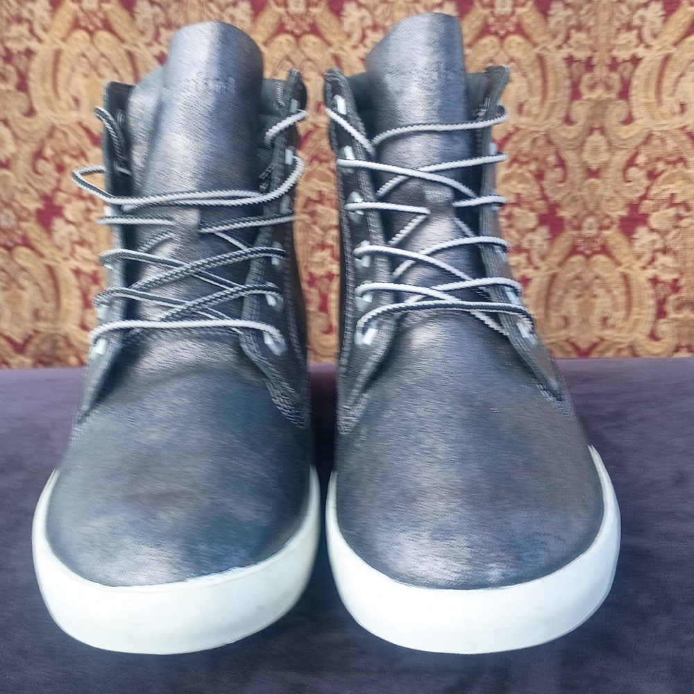 Timberland Dausette Sneaker Boots | Metallic Black Leather | Women’s 10